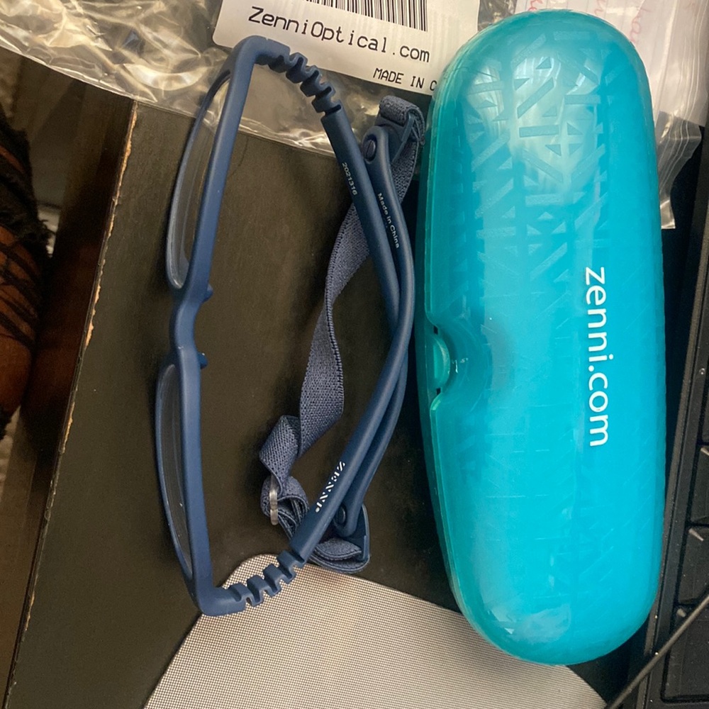 New kids glasses with case
